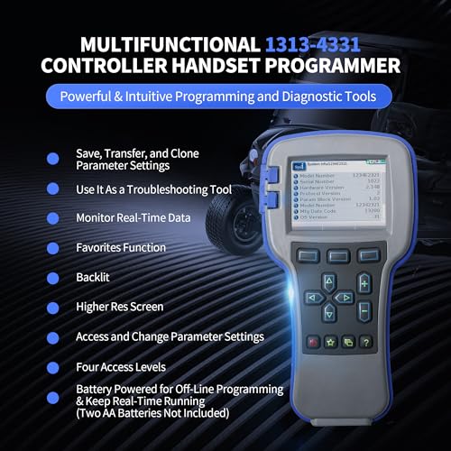 CIRFREETION 1313-4331 Handheld Programmer, 1313-4431 1313-4401 OEM Dealer Access Level Handset Programmer, Universal Diagnostic & Programming Tool for Curtis Controllers, Compatible with Forklifts, Golf Carts AWP - Image 2