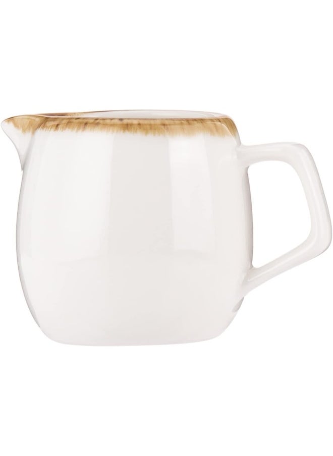 AKDC AKDC Creamer Pot Hp Ivory Mocha 7Cm X 6Cm X 6Cm White, Brown  - Image 2