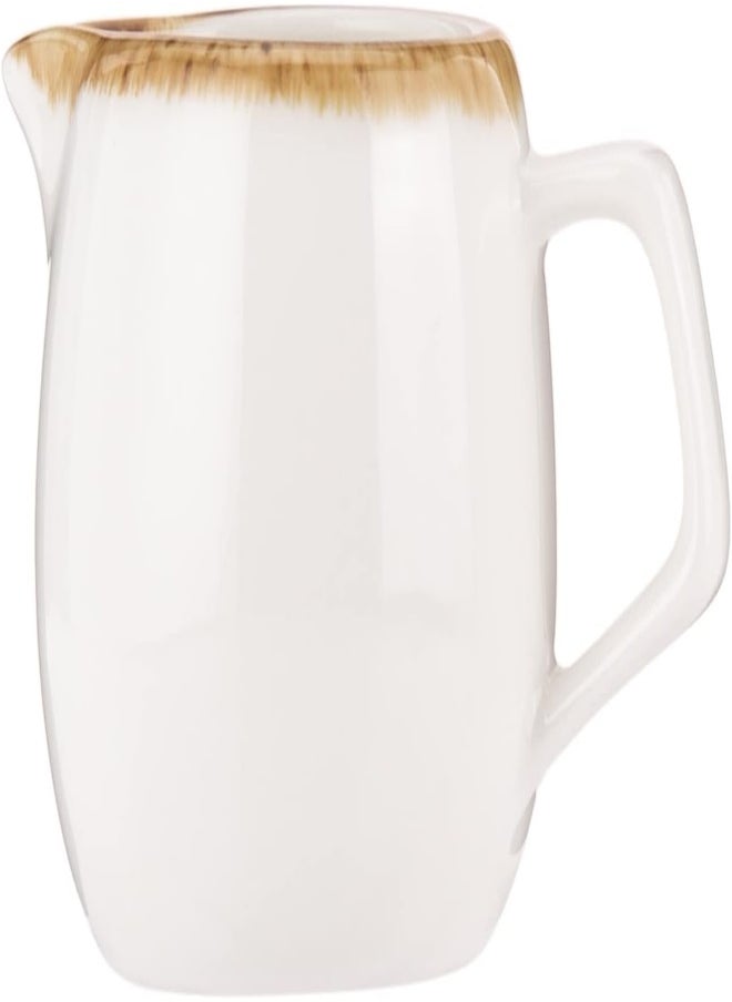 AKDC AKDC Creamer Pot Hp Ivory Mocha 7Cm X 6Cm X 6Cm White, Brown  - Image 4