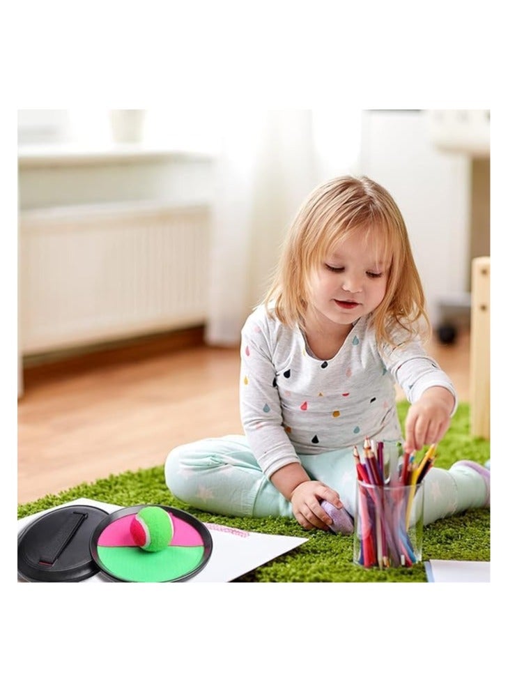 مجموعة لعبة التقاط الكرة / 2 قرص كرة + قرص كرة واحد، القرص به مقبض مطاطي / لعبة ممتعة للغاية لجميع أفراد الأسرة / الشباب - Image 3