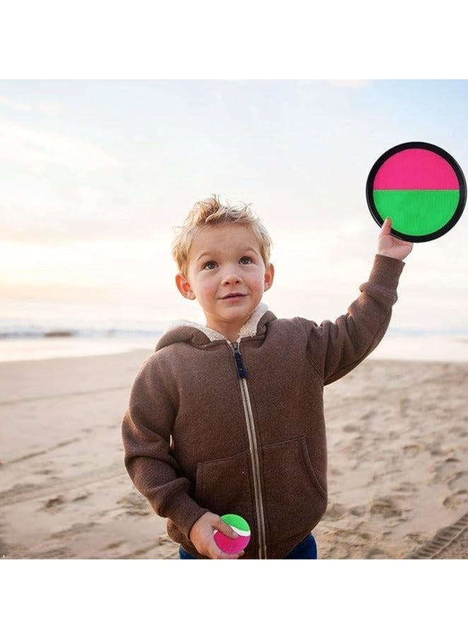 مجموعة لعبة التقاط الكرة / 2 قرص كرة + قرص كرة واحد، القرص به مقبض مطاطي / لعبة ممتعة للغاية لجميع أفراد الأسرة / الشباب - Image 4