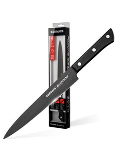 Samura Shadow Slicing Knife | Black Non-Stick Coating | 7.7"/196mm | Hardness 59 HRC | AUS-8 Stainless Steel | Durable ABS Plastic Handle | Professional Chef Knife | Heat Resistant | Kitchen Accessory  - Image 1