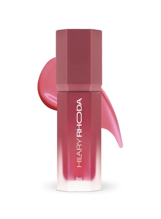 Hilary Rhoda Blush Love Liquid Blush For Women | Highly Pigmented Blush | Super Dewy Finish | Built-in Sponge | Easy to Apply | Available in 6 Shades | Cruelty-free & Vegan | All Day Wear | Buildable Formula & Leak-Proof - 6ml (Scandalous | Shade 06) - Image 1