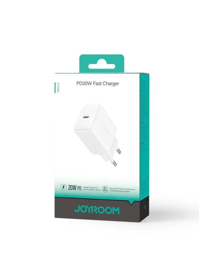 PD20W Charger- White Cable 1m\ JR-TCF20  Guaranteed by Agent Trust - Image 2