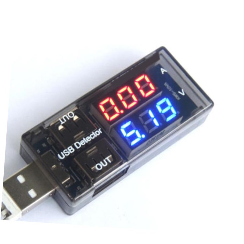 Dual Display LCD USB Voltage Multimeter Tester Portable Capacity Monitor For Chargers Power Banks Black - Image 4