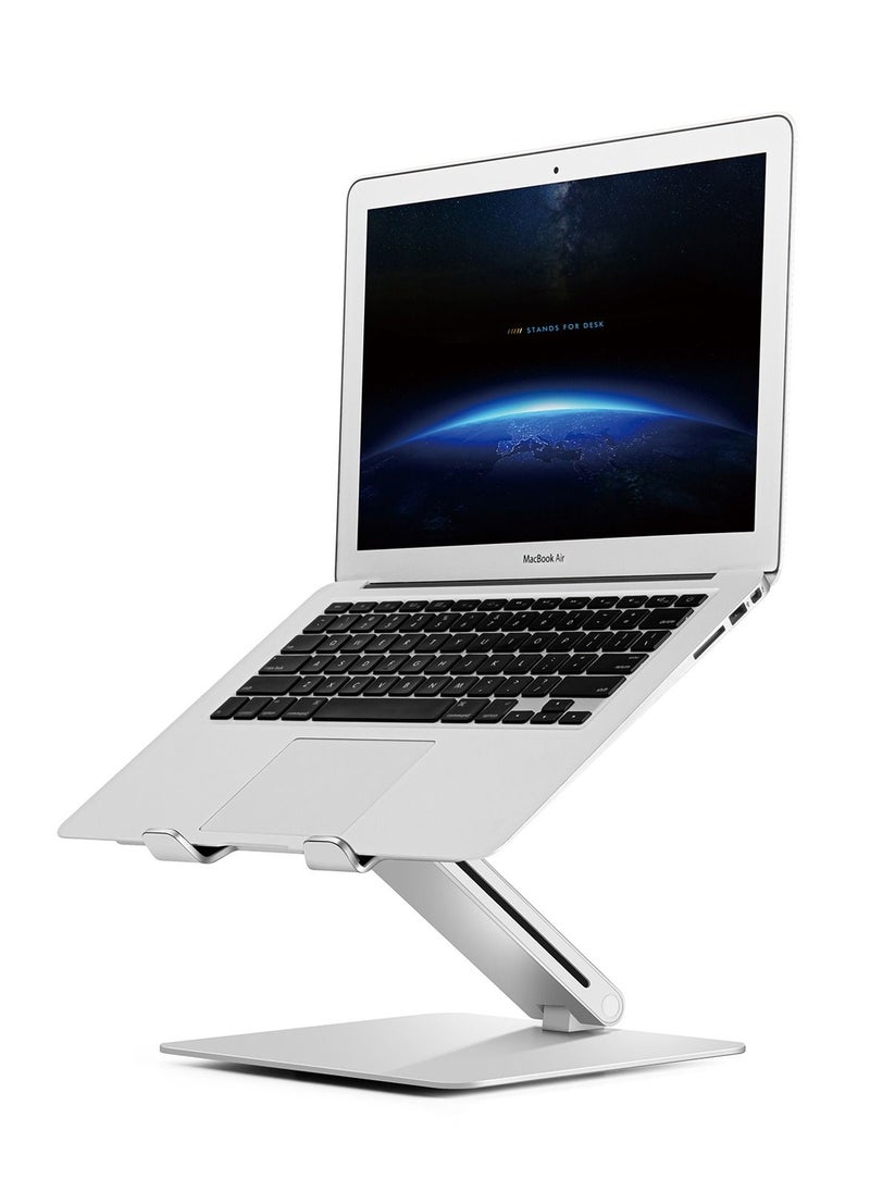 upergo UPERGO AP-2V Aluminum Height Adjustable Laptop Stand For upto 11" - 15.6" Laptops - Silver  - Image 2