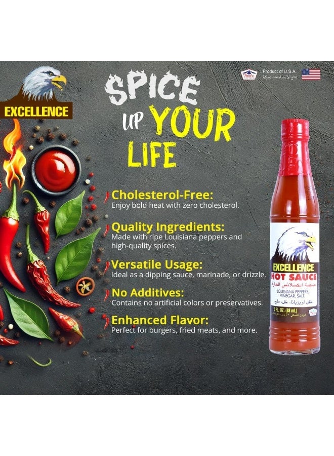 Excellence Hot Sauce, 88ml (3oz) - Image 3