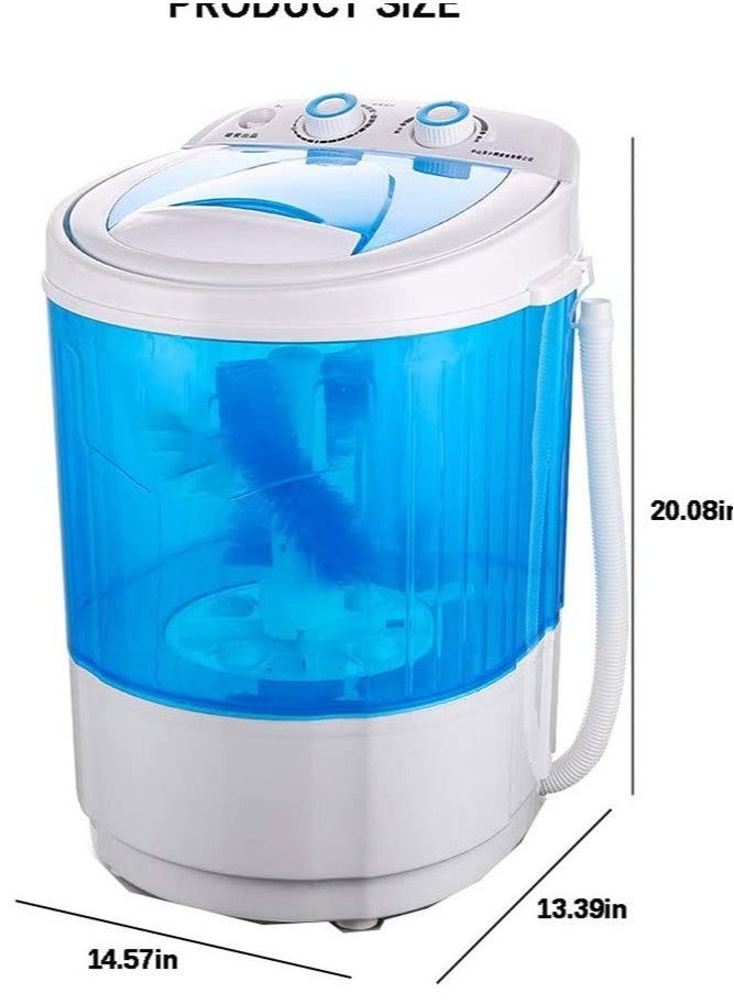 ELTRAZONE Shoe Washing Machine Small Household, Portable Lazy Washing Machine, 360° Cleaning, 10 Minutes Fast Cleaning, Safe Material Does Not Hurt Shoes Blue/White  - Image 1