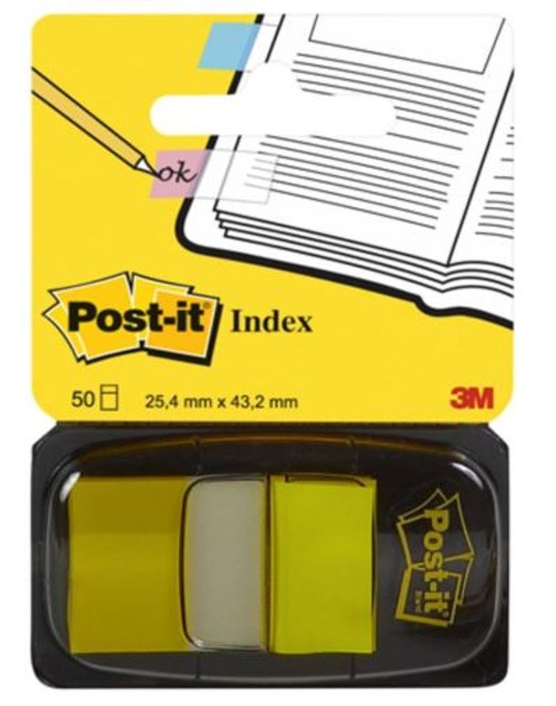 3M Post It - 680-5 Tape Flags Yellow (50 Sheets)