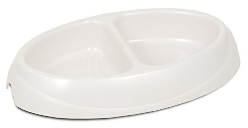 Doskocil Petmate 23174 Double Diner Pet Dish, Small - Image 1