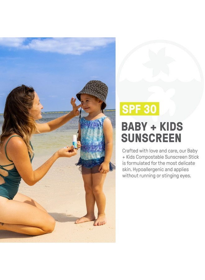 Raw Elements Baby & Kids SPF 30 Organic Sunscreen Stick, Non-Nano Zinc Oxide, Reef-Safe, Cruelty-Free, Gluten & Nut Free, Zero Waste Tube, Travel Sunblock 1.0 oz - Image 3