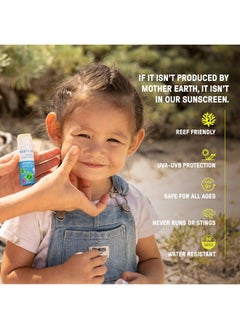 raw elements Raw Elements Baby & Kids SPF 30 Organic Sunscreen Stick, Non-Nano Zinc Oxide, Reef-Safe, Cruelty-Free, Gluten & Nut Free, Zero Waste Tube, Travel Sunblock 1.0 oz  - Image 4