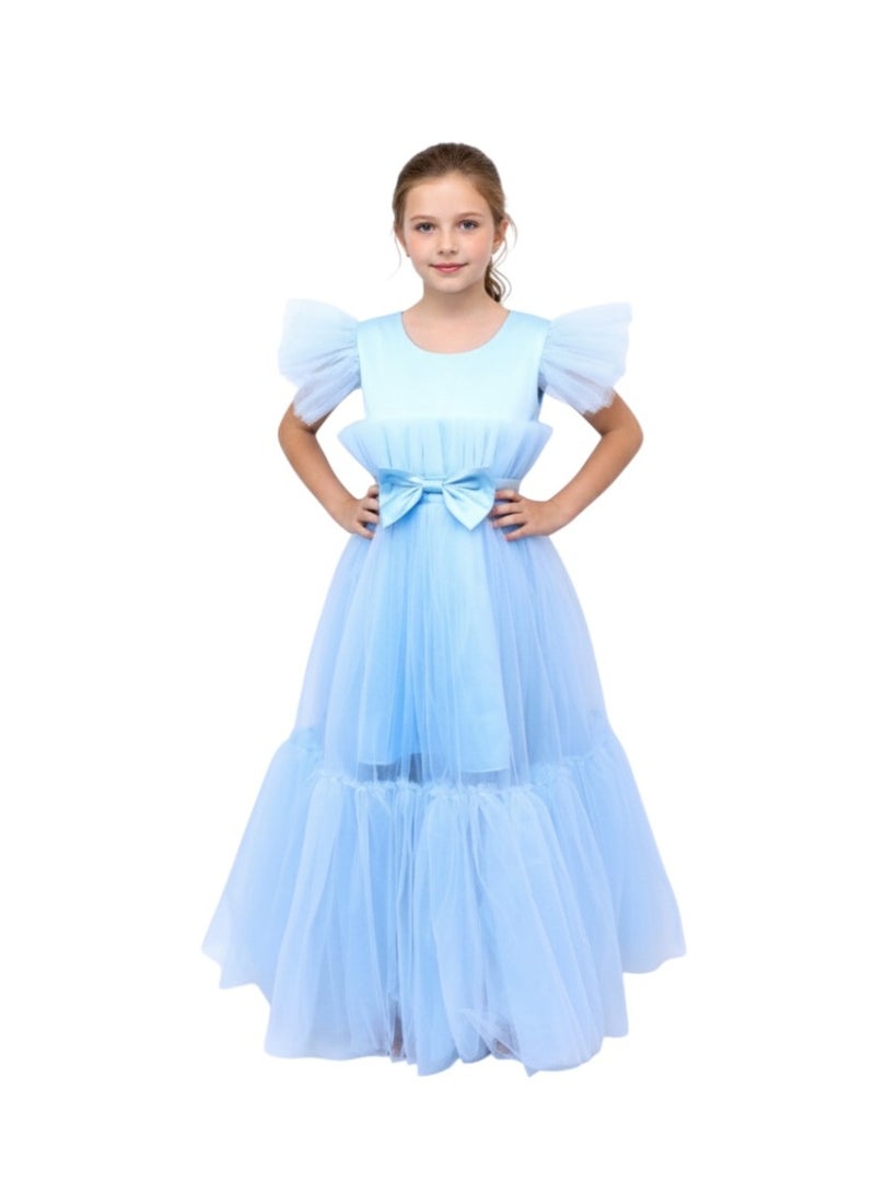 D'Daniela Tulle Ruffle Dress - Image 1
