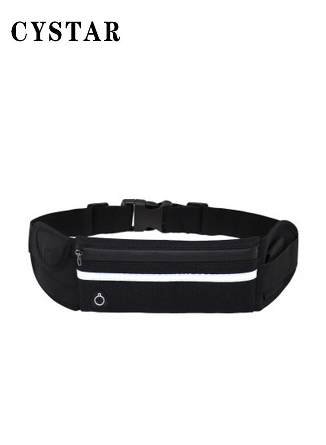 CYSTAR Sports Running Waist Pack for Men Women, Elastic Phone Bag, Slim Body-Hugging Fanny Pack for Outdoor Running - Image 1