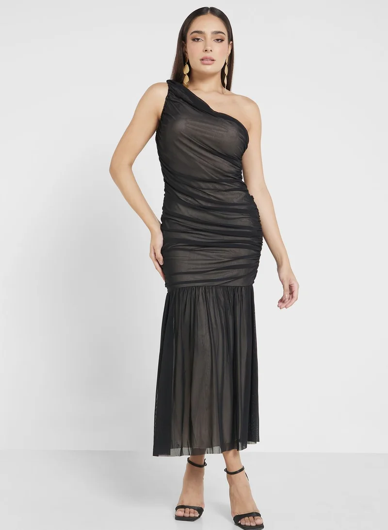 Ella Limited Edition Asymmetric Mesh Dress