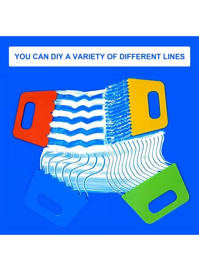 STOBOK Paint Scrapers Kit, 4Pcs Paint Scrapers for Arts Crafts DIY Graffiti Scraping Kids Play Oil Painting Drawing Tools for Kids Art Early Learning Toys - Image 3