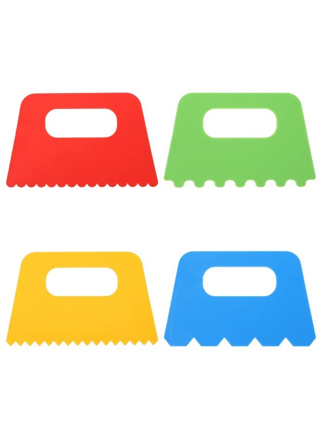 STOBOK Paint Scrapers Kit, 4Pcs Paint Scrapers for Arts Crafts DIY Graffiti Scraping Kids Play Oil Painting Drawing Tools for Kids Art Early Learning Toys - Image 1