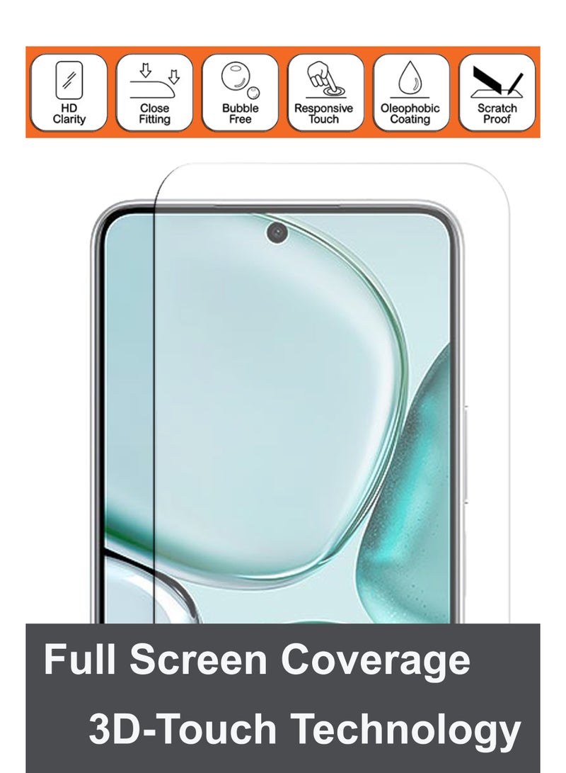 BYTER For Honor X9c Smart - Combo Pack - Tempered Glass Screen Protector - Delicate Touch , Higher Transparency , Easy to Install ,Anti-scratch and Bubble-free Screen Protector Compatible With Honor X9c Smart - Clear - Image 4