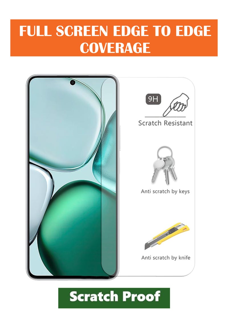 BYTER For Honor X9c Smart - Combo Pack - Tempered Glass Screen Protector - Delicate Touch , Higher Transparency , Easy to Install ,Anti-scratch and Bubble-free Screen Protector Compatible With Honor X9c Smart - Clear - Image 2