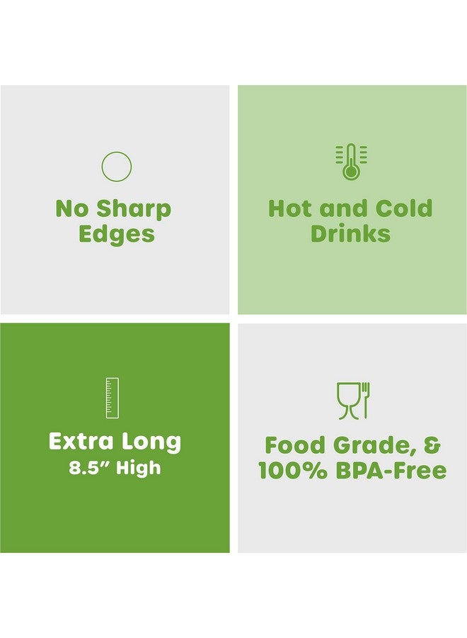 Comfy Package [200 Count] Jumbo Smoothie Straws - 8.5" High - Assorted Colors - Image 5