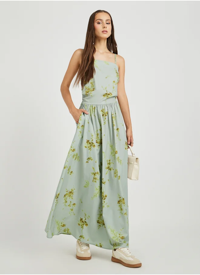 Take Two Take Two Floral Print Strappy A-Line Maxi Dress