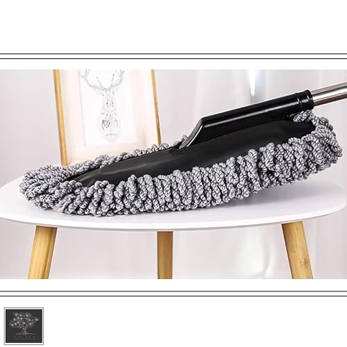 Sulfar Car Duster, Extendable Long Handle Microfiber Car Duster Exterior Scratch Free Car Cleaning Tool, Car Dust Brush for Pickup, SUV, RV, Motorcycle, Truck, Vehicles Cleaning (Grey) - Image 2