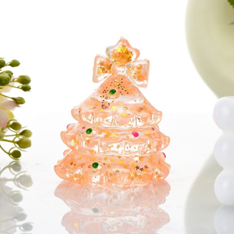 Glow-in-the-Dark Christmas Tree Malt Sugar Squishy Toys Stress Relief Slow Rebound Decompression Toy - Image 4