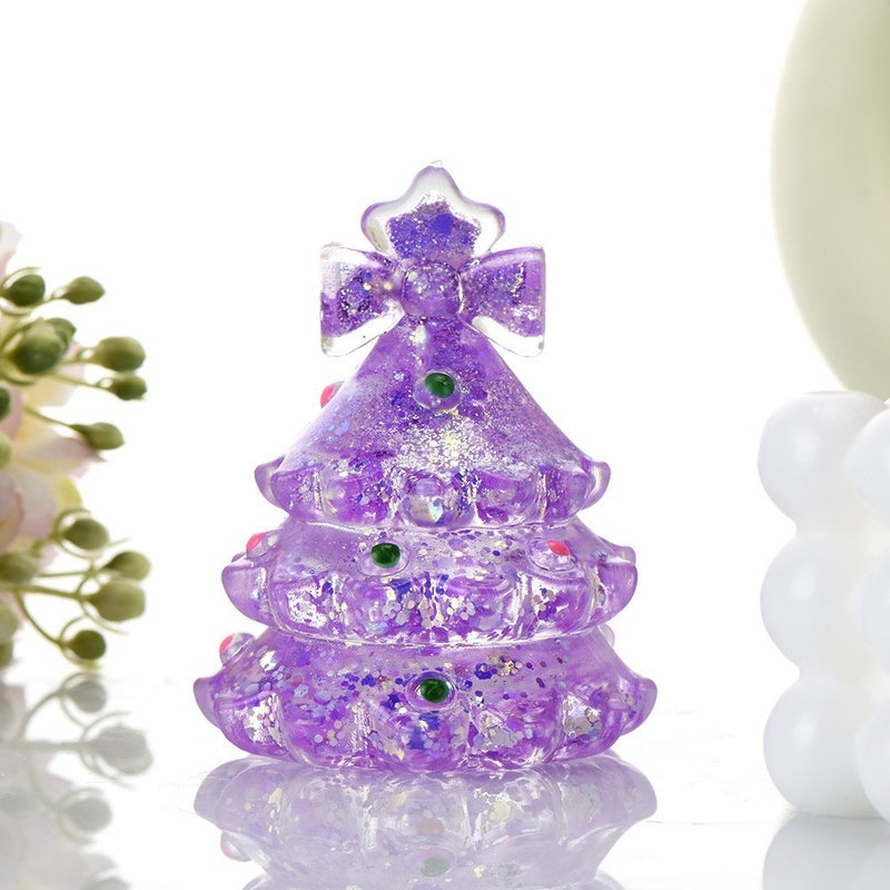 Glow-in-the-Dark Christmas Tree Malt Sugar Squishy Toys Stress Relief Slow Rebound Decompression Toy - Image 3