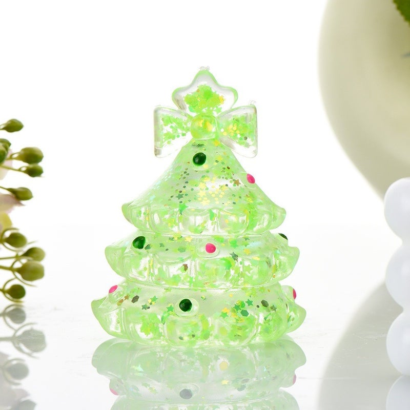 Glow-in-the-Dark Christmas Tree Malt Sugar Squishy Toys Stress Relief Slow Rebound Decompression Toy - Image 2
