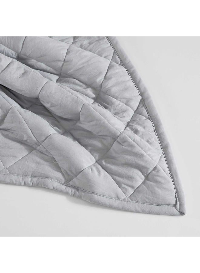 Eddie Bauer Twin Blanket, Quilted Microfiber with Plush Reverse, Soft Bed Blanket, Oeko-Tex Certified, Dorm Essentials (Classic Solid Grey) - Image 4