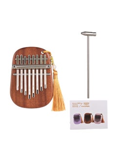 Thoraya Kalimba Mini Thumb Piano 8 Keys Portable Musical Instrument Kalimba Thumb Piano with Tune Hammer Gift for Adult Beginners Interesting Party Travel Thumb Piano Instrument  - Image 1
