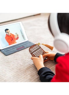 Thoraya Kalimba Mini Thumb Piano 8 Keys Portable Musical Instrument Kalimba Thumb Piano with Tune Hammer Gift for Adult Beginners Interesting Party Travel Thumb Piano Instrument  - Image 5