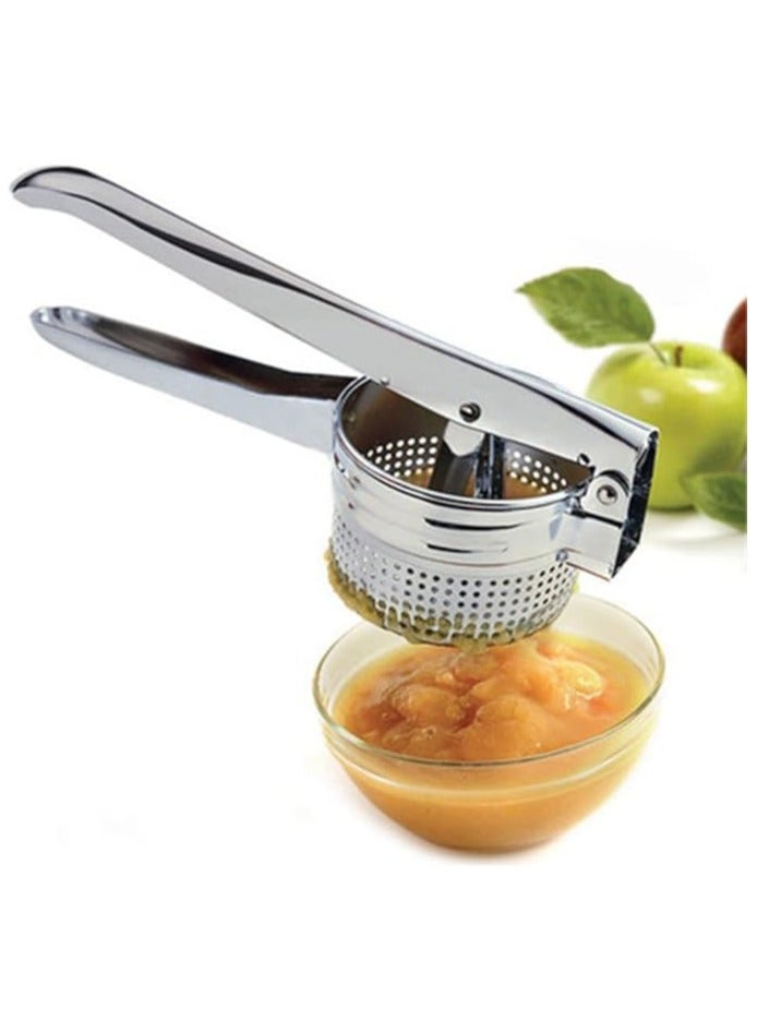 Manual Stainless Steel Juicer – Premium Metal Lemon, Lime, Orange, and Apple Juice Extractor – Heavy Duty Citrus Press for Fresh Juices, Purees, and Cocktails – Easy to Clean & Use - Image 1