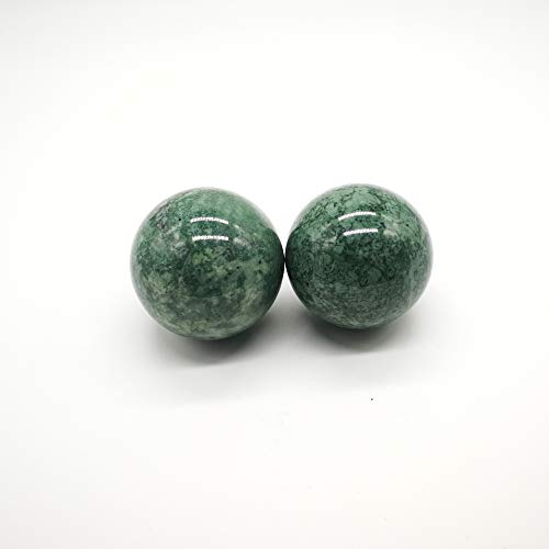 BCQLI 2" Greenish Stone Baoding Balls,Hand Exercise Tool - Image 5