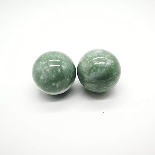 BCQLI 2" Greenish Stone Baoding Balls,Hand Exercise Tool - Image 4