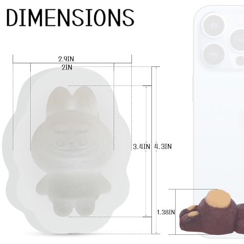 Jojedomo Silicone Molds for Chocolate Resin Food Crafts Soap,Silicone Chocolate Candy Mold,Siliconeice Cube Tray Mold for Cocktails - Image 3