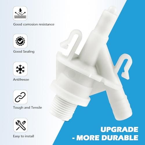 Rakiyada Upgraded RV Toilet Valve Replacement Kit Compatible with Dometic 300 310 320 400 410 420 385311641 Dometic RV Toilet Parts with 385311658 Toilet Seal for PedalFlush Toilets - Image 5
