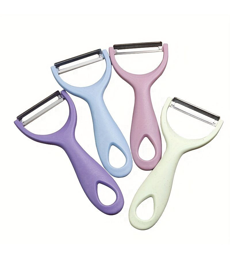Blue Stainless Steel Peeler Set 3 Pieces for Vegetables and Fruits Sharp Blade Kitchen Tool - Image 5