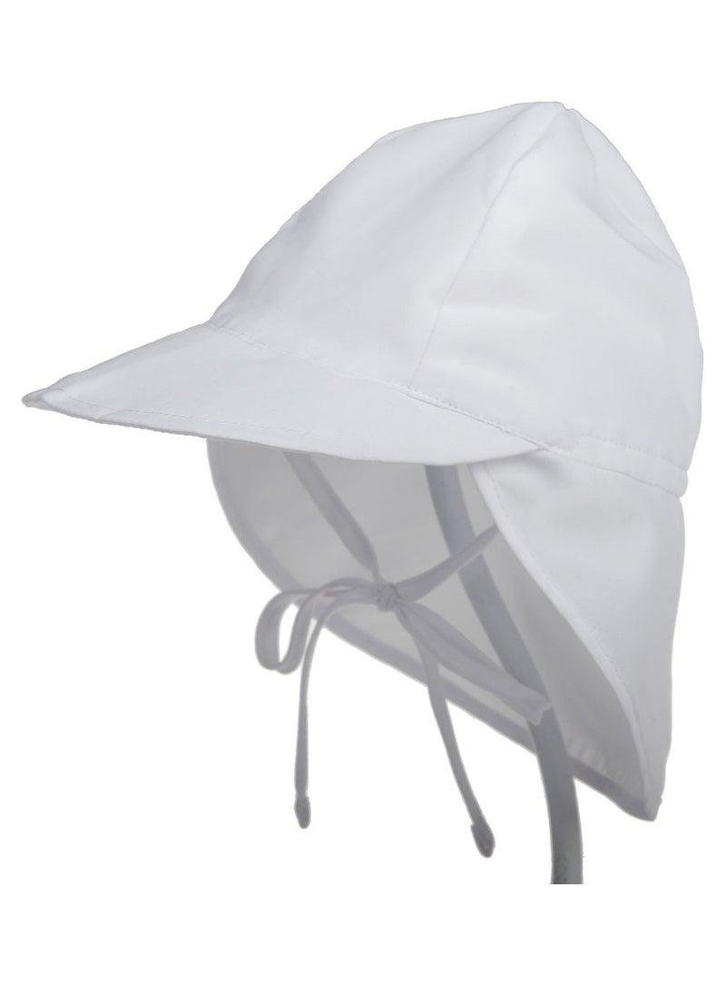 Generic Kids UV Protection Sun Hat Toddler Summer Beach Wide Brim Hat,White,S  - Image 1
