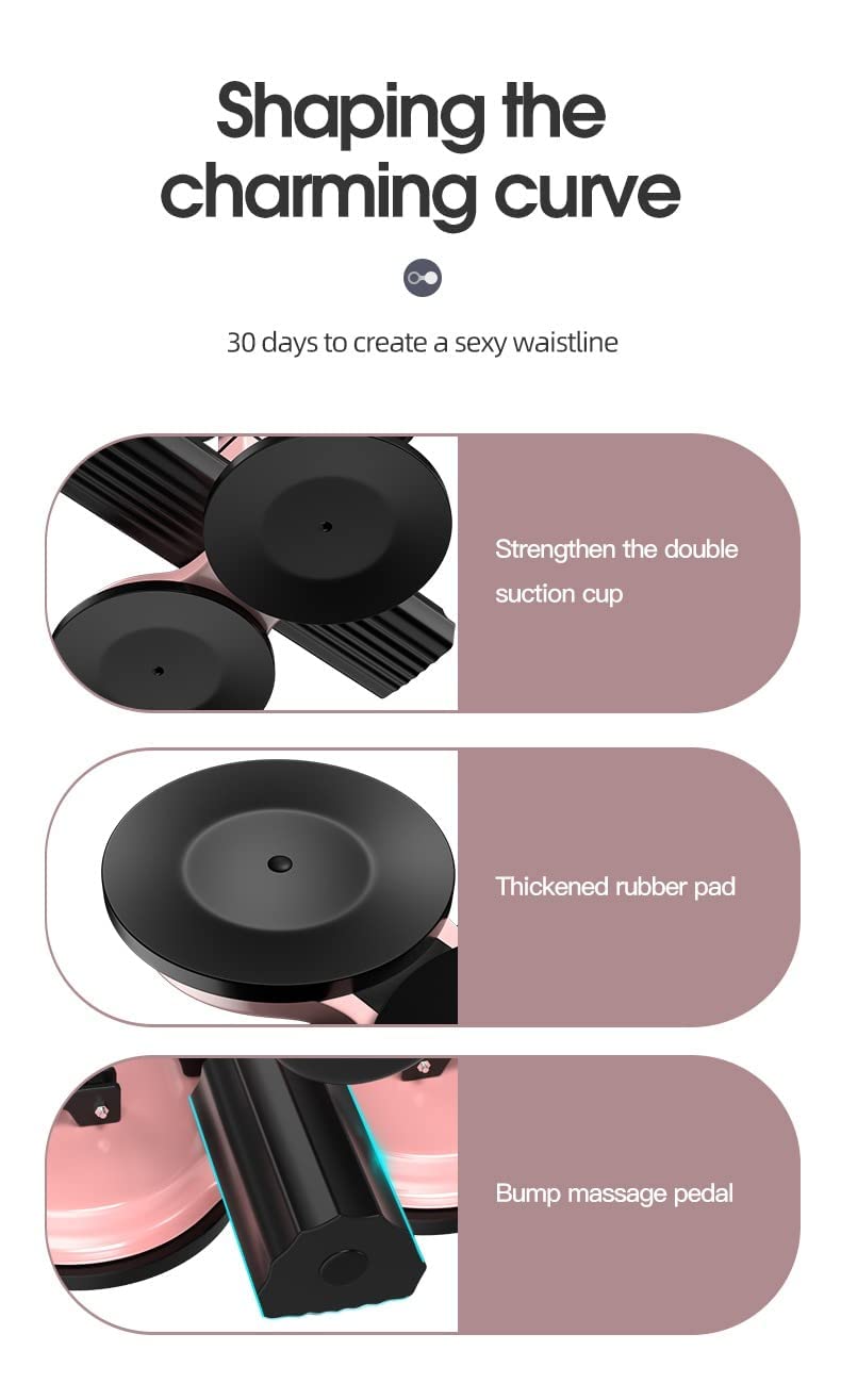 Gopendra Upgraded Double Suction Cups Sit Up Bar,Portable Sit-Up Assistant Device,Fixed Foot Abdominal Muscle Trainer Device, Portable Sit Up Bar with Foam Padded for Floor, Abs Home Workout(Black) - Image 5