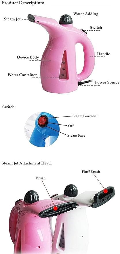 Axiesh 3in1 Plastic Steam Vaporiser Nozzle Inhaler Facial Sauna and Steamer Machine for Adults and Kids RZ608 Steamer - Image 3