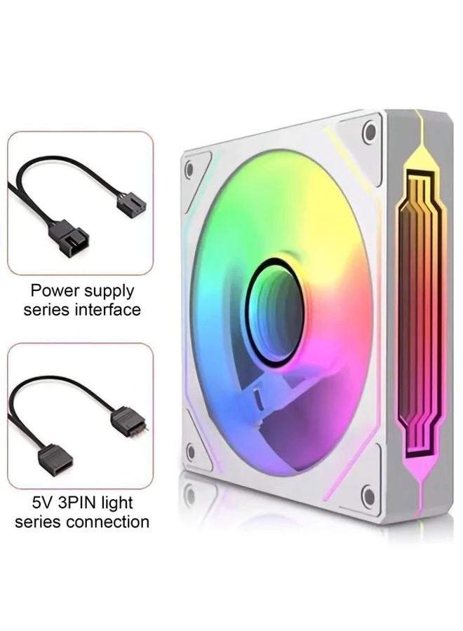 Windforce 4Pro 3 Pack 4.72 Inch White ARGB PC Cooling Fans with Controller Quiet - Image 3