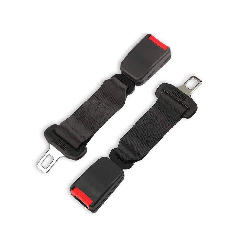 SOLARAE Seat Belt Extender & Seat Belt Tensioner, Pregnant Woman Car Belt Car Extension 2 PCS, Buckles Extender, 7/8" Metal Tongue Universal, Extension Socket Connecter - Image 1