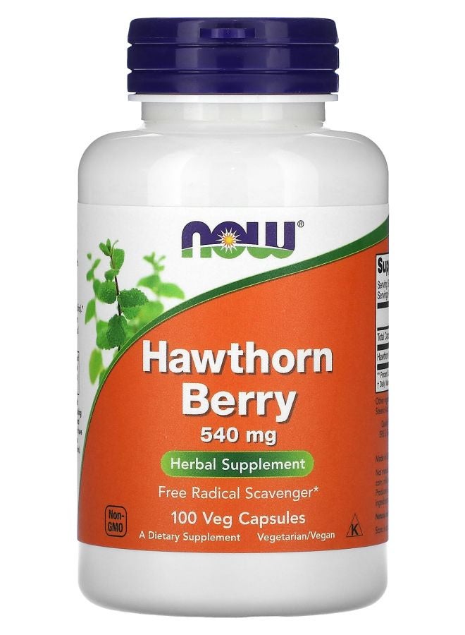 now Hawthorn Berry 540 mg 100 Veg Capsules
