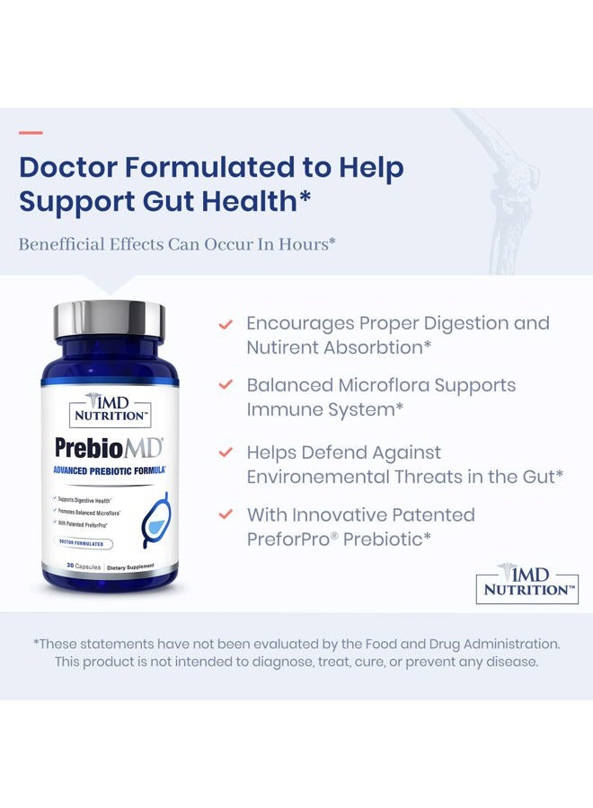 1MD Nutrition PreBioMD - Prebiotic with PreforPro® | Support Healthy Digestion and Beneficial Bacteria - Image 3