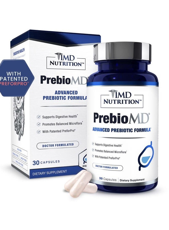 1MD Nutrition PreBioMD - Prebiotic with PreforPro® | Support Healthy Digestion and Beneficial Bacteria - Image 1