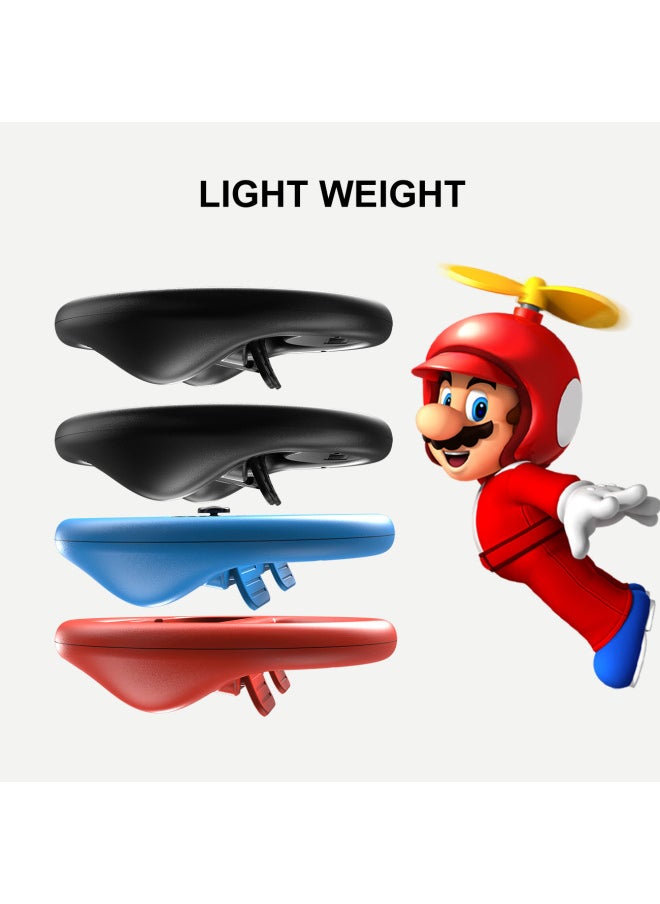 ماركة غير محددة ملحقات عجلة القيادة الخاصة بلعبة JOYCON من Wow Private Model بمقبض صغير يمين ويسار ملحقات سباق Nintendo Switch - لون المنتج: مقبض عجلة القيادة أسود عبوة من 4 قطع  - Image 3