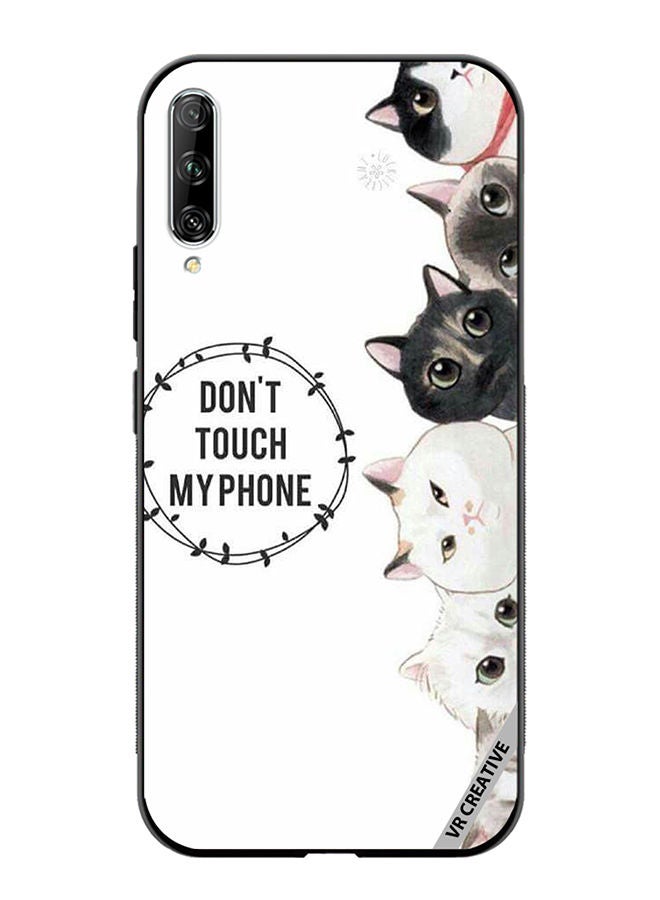 VR CREATIVE Protective Case Cover For Huawei Nova Y9S Cats Don't Touch My Phone Design Multicolour  - Image 1