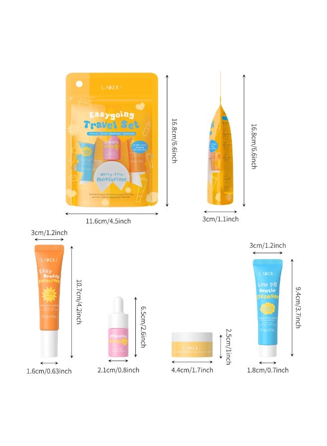 Laikou Easygoing Travel Set ( Cleanser - Serum - Moisturizer - Suncreen ) - Image 3