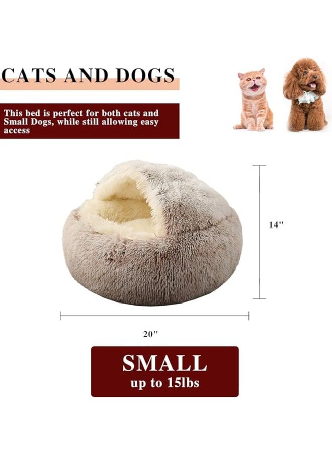 Moro Moro Plush Dog & Cat Bed with Blanket – Ultra-Soft & Cozy Sleeping Nest  - Image 2